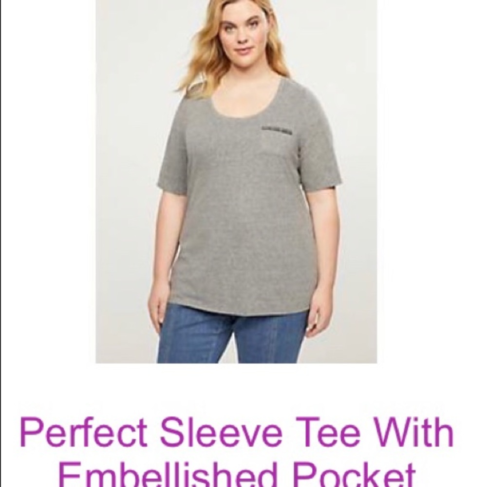 Lane Bryant 14/16 Short Sleeve T-shirt with a Pocket New With tags